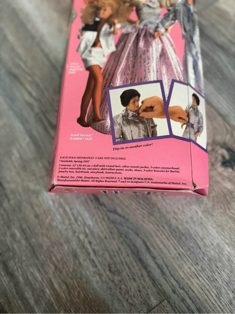 vintage 1986 Mattel Jewel Secrets Ken doll (#1719) new in box